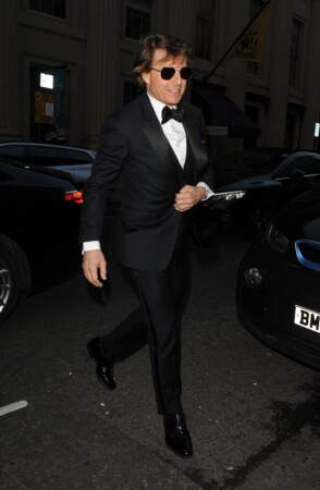 Tom Cruise arrive au club Oswald's à Londres, le 20 avril 2024, pour les 50 ans de Victoria Beckham
