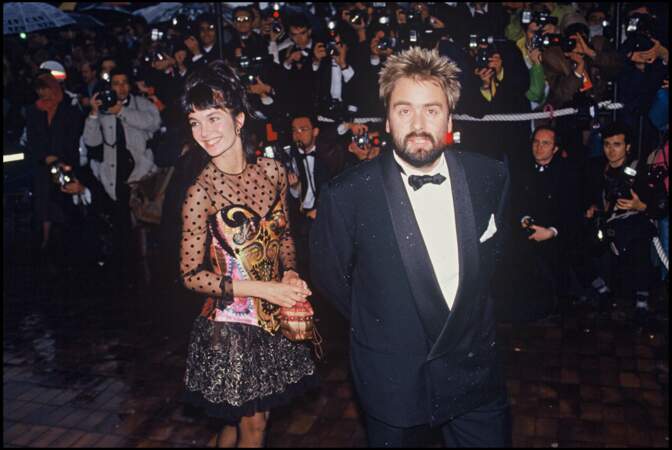 Anne Parillaud et Luc Besson, au festival de Cannes, en 1991