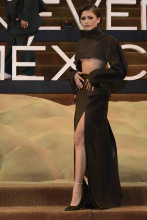Zendaya à la Première du film "Dune : Part 2" à Mexico en février 2024