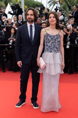 Charlotte Casiraghi et Dimitri Rassam lors de la montée des marches du film « Killers of the flower moon » au 76ème Festival International du Film de Cannes