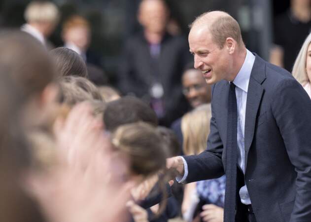 Le prince William a salué la foule présente, à Birmingham, le 25 avril 2024