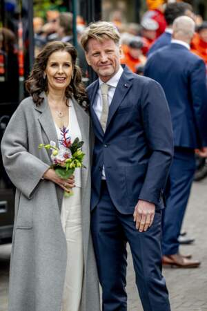 La princesse Anita et le prince Pieter-Christiaan, lors de la 11ᵉ Fête du Roi 2024 à Emmen, province de Drenthe, le 27 avril 2024