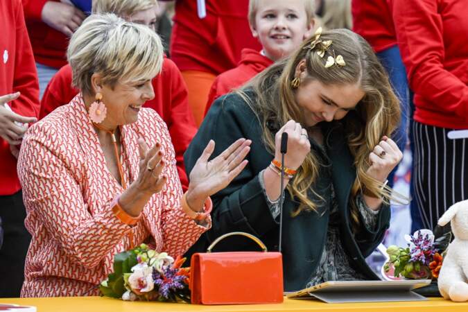 La famille royale néerlandaise célèbre la Fête du Roi 2024, à Emmen, province de Drenthe, Pays-Bas, le 27 avril 2024