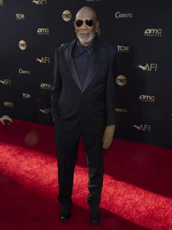 Morgan Freeman à la 49ème soirée des "AFI Life Achievement Award" au Dolby Theatre à Hollywood, le 27 avril 2024.
