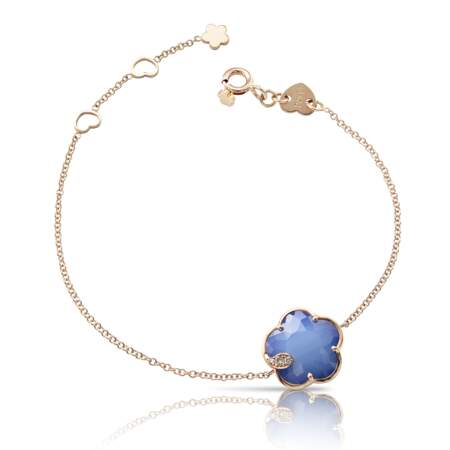Pasquale Bruni – Bracelet Petit Joli en or rose, diamants et Blue Moon – 1 300€