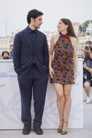 Louis Garrel et Laetitia Casta au photocall du film “La croisade” lors du 74ᵉ festival de Cannes le 12 juillet 2021