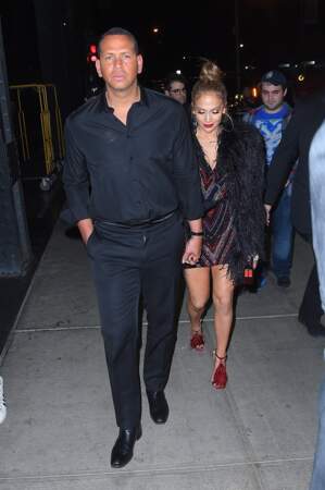Jennifer Lopez et son compagnon Alex Rodriguez à l'after party dun Met Gala en 2018