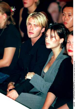 David Beckham à un défilé de mode en 1999