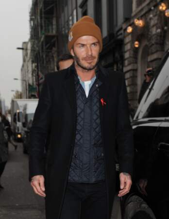David Beckham dans les rues de Londres en 2014 