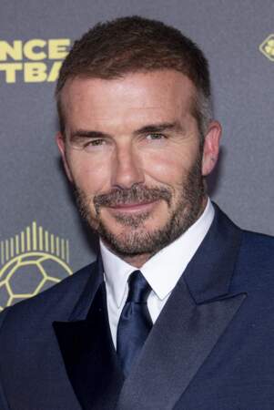 David Beckham lors du photocall de la 67ème cérémonie du Ballon d’Or au Théâtre du Chatelet à Paris en 2023