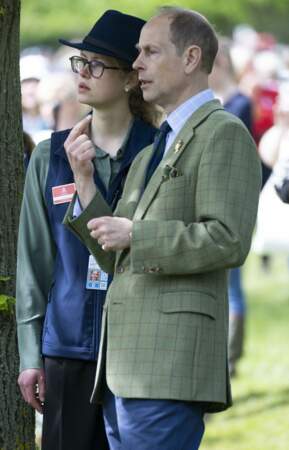 Le prince Edward, duc d'Edimbourg et Lady Louise Windsor, au "Royal Windsor Horse Show 2024" à Windsor, le 4 mai 2024