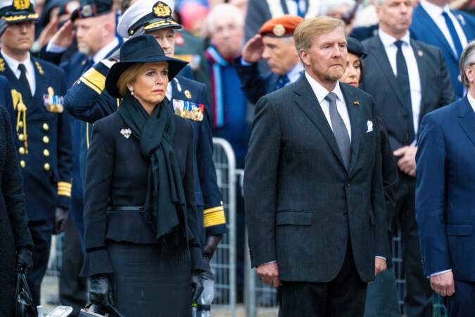 Le roi Willem-Alexander et la reine Maxima des Pays-Bas solidaires des soldats tombés pendant la Seconde Guerre mondiale