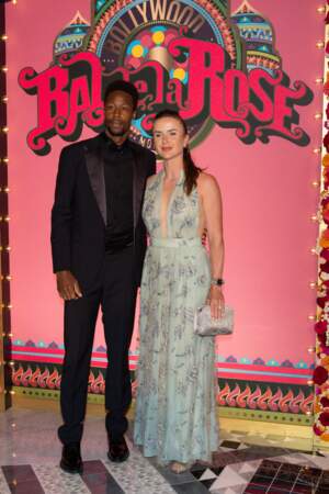 Gaël Monfils et sa femme Elina Svitolina au Bal de la Rose 2023 sur le thème "Bollywood" à la salle des étoiles à Monaco, le 25 mars 2023