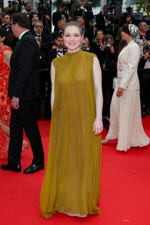 Emilie Dequenne arrive à la cérémonie d'ouverture de la 77ème édition du Festival de Cannes, le 14 mai 2024