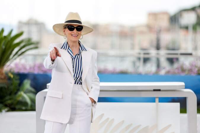 Le chapeau de Meryl Streep lors du 77ème Festival International du Film de Cannes