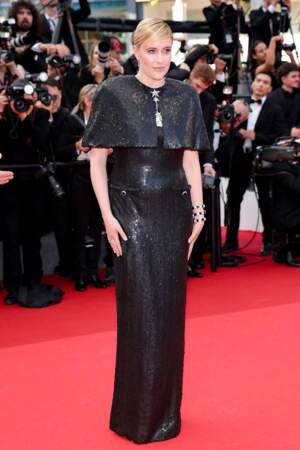 Greta Gerwig (présidente du jury) venue assister à la projection du film Megalopis au Festival de Cannes, le 16 mai 2024