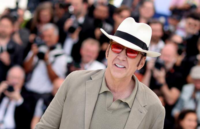 Le chapeau de Nicolas Cage lors du 77ème Festival International du Film de Cannes