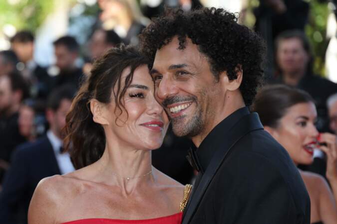 Tomer Sisley et Sandra Sisley sur le tapis rouge du film Emilia Pérez au Festival de Cannes, le 18 mai 2024