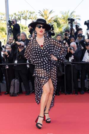 Rossy de Palma sur le tapis rouge du film Emilia Pérez au Festival de Cannes, le 18 mai 2024