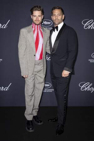 Lukas Dhont et Davy Parmentier assistent au dîner Chopard organisé dans le cadre du Festival de Cannes, le 17 mai 2024 