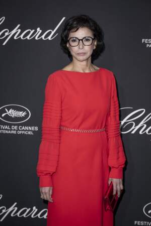 Rachida Dati assiste au dîner Chopard organisé dans le cadre du Festival de Cannes, le 17 mai 2024