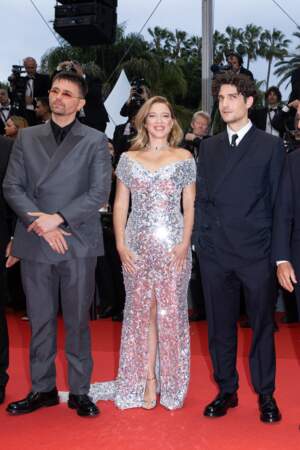 Léa Seydoux, Raphaël Quenard et Louis Garrel au 77e Festival de Cannes 