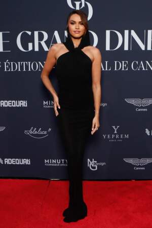 Diane Leyre glamour à la soirée de gala “Le Grand Dîner” au Palais Bulles à Théoule-sur-Mer, lors du 77ᵉ Festival de Cannes, le 18 mai 2024
