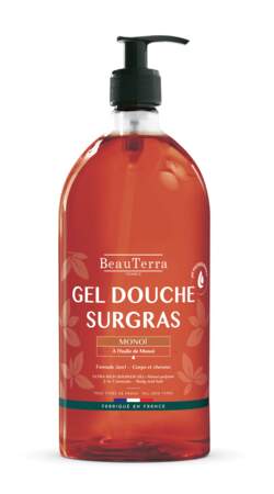 Gel Douche Surgras au Monoï, Beauterra, 6,95€ le litre en pharmacie