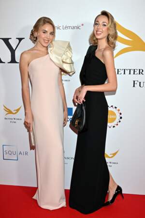 Maria Carolina et Maria Chiara de Bourbon des Deux Siciles durant la soirée de gala de la fondation Better World Fund à l'hôtel Carlton à Cannes lors du 77ème Festival de Cannes 2024.