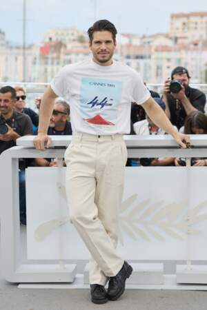 François Civil au photocall du film "L'amour ouf" au Festival de Cannes, le 24 mai 2024