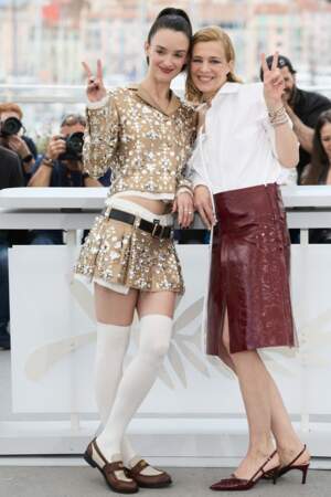 Charlotte Le Bon et Céline Sallette au photocall du film "Niki" au Festival de Cannes, le 24 mai 2024