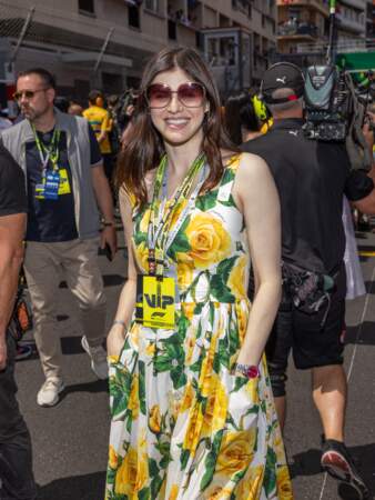 Alexandra Daddario au Grand Prix de Monaco, le dimanche 26 mai 2024