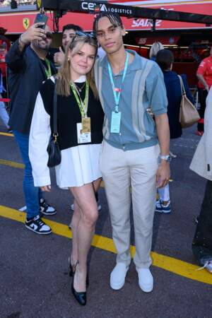 Camille Gottlieb et Alexandre Grimaldi dans les stands du Grand Prix Monaco 2024, le 25 mai 2024.