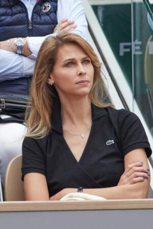 Ophelie Meunier dans les tribunes de Roland-Garros, le 26 mai 2024
