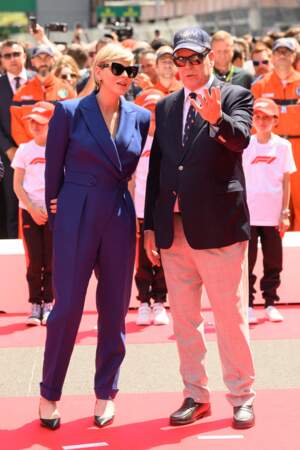 La princesse Charlene et le prince Albert au Grand Prix de Monaco, le dimanche 26 mai 2024