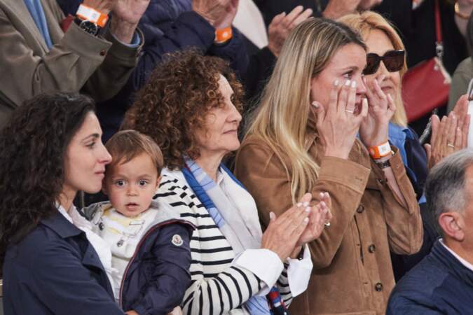 La famille de Rafael Nadal bouleversée à Roland-Garros, Paris, le 27 mai 2024