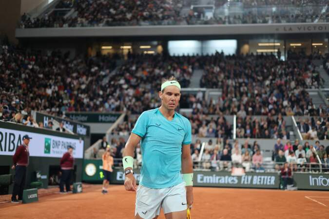 Rafael Nadal au tournoi de Roland-Garros, à Paris, le 27 mai 2024