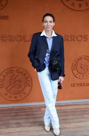 Sansdra Sisley au village de Roland Garros à Paris, le 1ᵉʳ juin 2024