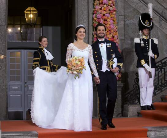 2800 - Mariage du prince Carl Philip de Suède et Sofia Hellqvist à la chapelle du palais royal de Stockholm