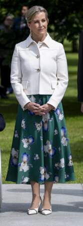 Sophie Rhys-Jones, duchesse d'Edimbourg en look printanier, lors du 80ème anniversaire, le 6 juin 2024