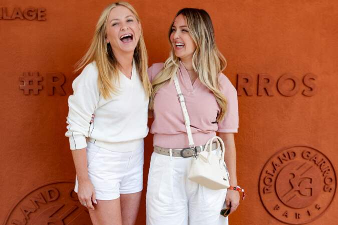 Camilla Luddington et Jessica Capshaw, stars de Grey's Anatomy, à Roland-Garros ce vendredi 7 juin. 