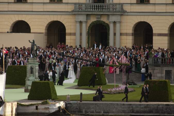 La princesse Madeleine et Chris O'Neill au Palais de Drottningholm à Stockholm, le 8 juin 2013