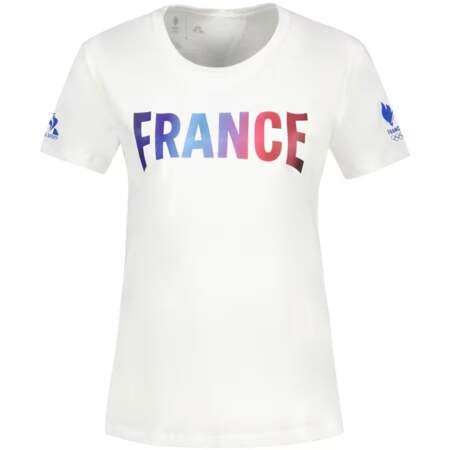 Tee-shirt Village Équipe de France Olympique JO PARIS 2024, Tenue officielle, Global Olympic Online Shop, 40 €