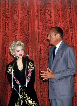Jacques Chirac et Madonna 