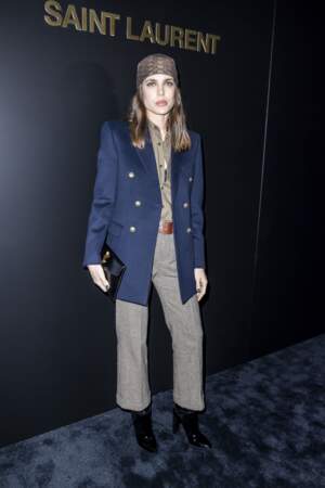 Charlotte Casiraghi au défilé de mode Saint Laurent, lors de la Fashion Week de Paris, le 25 février 2020