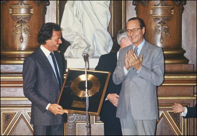 Jacques Chirac et Julio Iglesias