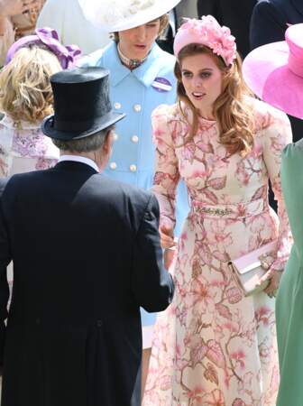 Michael Middleton est venu saluer la princesse Beatrice d'York, ce mercredi 19 juin. 