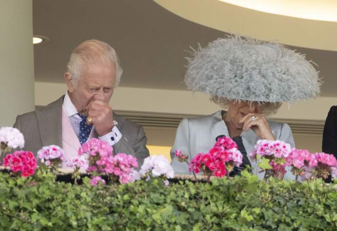 Le roi et la reine assistent à la course hippique Royal Ascot, le 21 juin 2024