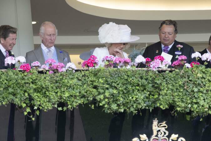 La reine Camilla est apparue un peu stressée devant les courses hippiques lors du troisième jour du Royal Ascot, le 20 juin 2024