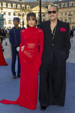 Becky G et Willy Chavarria au défilé "Vogue World ", sur la place Vendôme, dans le cadre de la Fashion Week de Paris, le 23 juin 2024